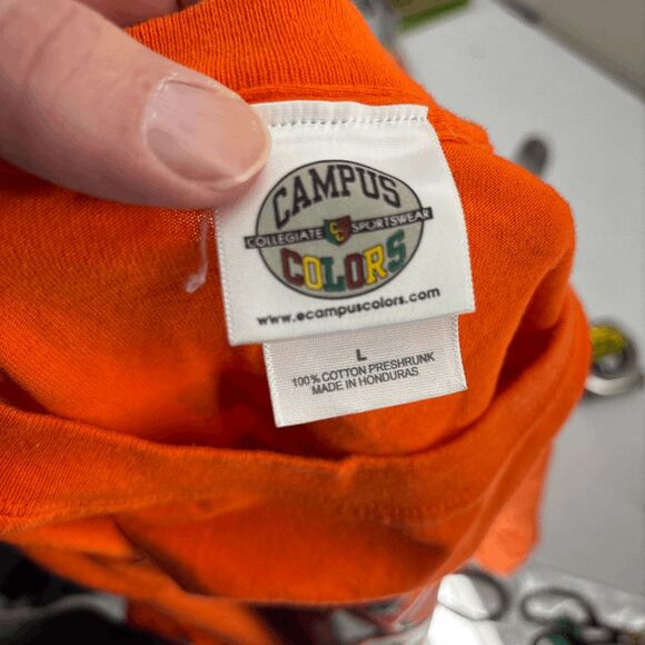 Illinois Fighting Illini 2005 Big Ten Champions Shirt Size L Games & Scores Back - Picture 6 of 6